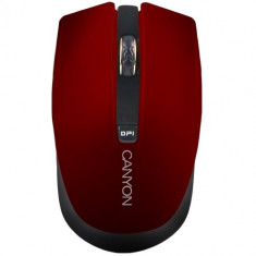 CANYON Mouse CNS-CMSW5 (Wireless, Optical 800/1280 dpi, 4 btn, USB, power saving technology), Red foto