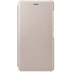 Husa Flip Cover 51991528 pentru Huawei P9 Lite, Gold foto