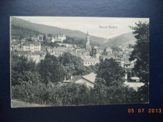 1907 Reich - CP circulata ( Baden - Baden ). foto