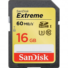 Sandisk Card memorie SanDisk SDHC Extreme 16GB UHS-I U3 Class 10 foto