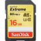 Sandisk Card memorie SanDisk SDHC Extreme 16GB UHS-I U3 Class 10