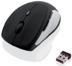 Mouse optic wireless I-BOX JAY PRO, negru-gri foto
