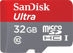 Card de memorie SanDisk Ultra microSDHC 32GB Clasa10 80mbps + Adaptor foto