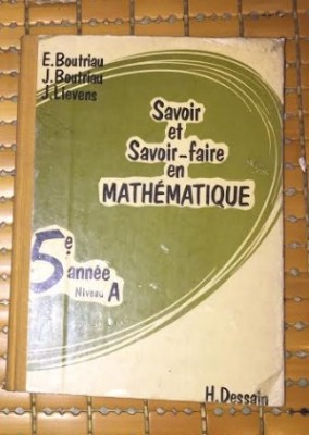 E. Boutriau J. Lievens SAVOIR ET SAVOIR-FAIRE EN MATHEMATIQUE 5e annee foto