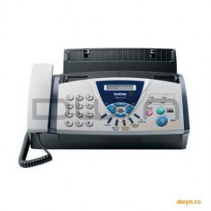 Brother Fax T104, Plain Paper Thermal Transfer Fax 14400 bps, Copier, Fax Telephone Switch Integrate foto