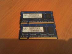 ram laptop 2X512 mb ddr2 frecv 555 mhz foto