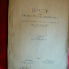 Revista Studiilor Indo-Europene 1947 vol.IV ,studii in lb.franceza ,italiana