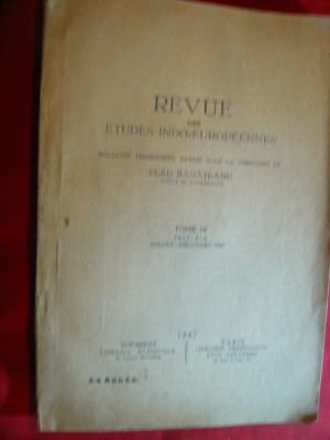 Revista Studiilor Indo-Europene 1947 vol.IV ,studii in lb.franceza ,italiana foto