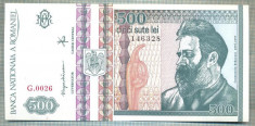 A1329 BANCNOTA-ROMANIA- 500 LEI-1992-SERIA 0026- BRANCUSI-starea care se vede foto