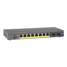 Switch Netgear GS110TP, cu management, cu PoE, 8x100/1000Mbps-RJ45 (PoE) + 2xSFP foto