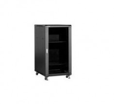 Linkbasic rack cabinet 19&amp;#039;&amp;#039; 27U 600x800mm black (smoky-gray glass front door) foto
