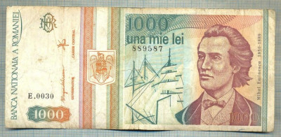 A1396 BANCNOTA-ROMANIA-1000 LEI-1993 -SERIA 0030 -EMINESCU -starea care se vede foto