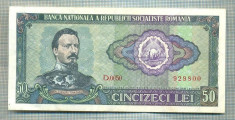 A1316 BANCNOTA-ROMANIA(RSR)- 50 LEI- 1966 -SERIA929800 -starea care se vede foto