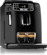 Espressor Intelia Deluxe Saeco HD 8902/01, AquaClean, 1850W, negru (HD 8902/01), negru lucios foto