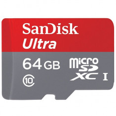 Card Sandisk Ultra Android microSDXC 64GB Clasa 10 80Mbs foto