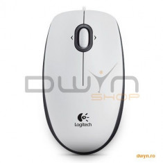 MOUSE Logitech &amp;#039;B100&amp;#039; OEM Optical USB Mouse, White &amp;#039;910-003360&amp;#039; foto