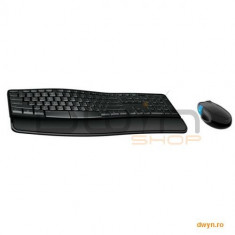 Kit Tastatura&amp;amp;Mouse Microsoft Sculpt Comfort Desktop, USB, negru, L3V-00021 foto