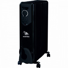 Calorifer electric Albatros RB-13T cu ulei, 3000 W, 13 elementi, Negru foto