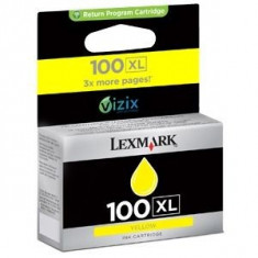 Tus imprimanta Lexmark No 100XL galben| 600pgs | series S/ series Pro foto