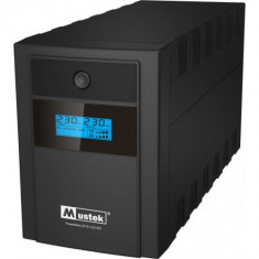 UPS MUSTEK PowerMust 2212 LCD - 2200VA/ 1200W, display LCD, 6 prize IEC, incarcare 6 ore, acumulator foto