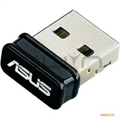 ASUS, Wireless N USB NANO Adapter, 802.11n, 150Mbps foto