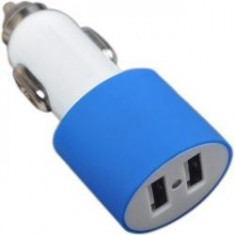 INCARCATOR AUTO 2 USB 4.2A SC21 BLUE foto