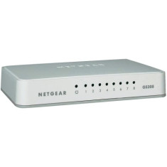 Switch Netgear GS208, 8 porturi Gigabit, desktop, plastic foto