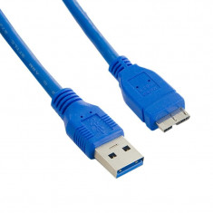4World Cablu USB 3.0 AM- Micro BM 1.0m| albastru foto