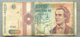 A1353 BANCNOTA-ROMANIA-1000 LEI-1991 -SERIA 0019 -EMINESCU -starea care se vede