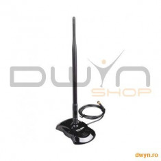 Antena Omni-Directionala Interior 2.4GHz 8dBi, desktop, cablu 130 cm, conector SMA, baza magnetica foto