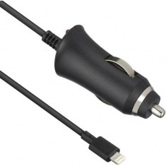 Incarcator telefon Kit Lightning In-Car Charger MFI IP5BCC2A, Tip Auto, Conectivitate Lightning, Putere 2100mAh (Negru) foto