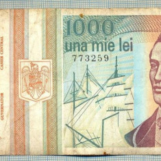 A1354 BANCNOTA-ROMANIA-1000 LEI-1993 -SERIA 0026 -EMINESCU -starea care se vede