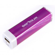 Baterie externa Serioux 201PP PowerBank 2200 mAh mov foto