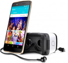 Telefon Mobil Alcatel Idol 4 Dual Sim 4G Gold + VR foto