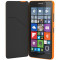 Husa tip &quot;Flip Shell&quot;, Lumia 640 XL, 2 buzunare interioare pentru carti de credit, finisaj mat, inlocuieste capacul spate, Orange