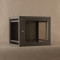 Netrack wall cabinet 19&#039;&#039;, 9U/400 mm, glass door,graphit, removable side panels