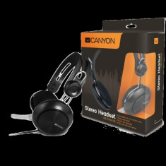 Canyon simple USB headset, inline remote, black foto