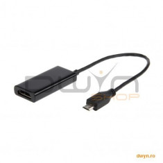 Adaptor HDTV adapter, 11-pin, Gembird &amp;#039;A-MHL-003&amp;#039; foto