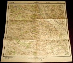 1939 Harta militara FILIASI, judetul Dolj, format 48x47 cm foto