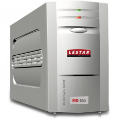 LESTAR Lestar UPS MD-855 800VA/480W AVR 3xIEC + 1xIEC printer USB RJ 11 GREY foto