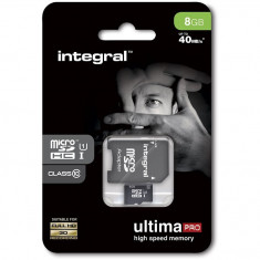 Card Integral UltimaPro microSDHC 8GB Clasa UHS-I U1 foto