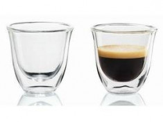 Pahare Delonghi espresso 2 buc, 60 ml foto