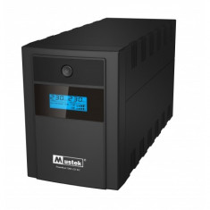 UPS MUSTEK PowerMust 1260 - 1200VA/ 600W, 2 prize IEC, 2 prize schuko, incarcare 6 ore, acumulator 1 foto