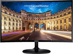 Monitor VA LED Samsung 23.5&amp;quot; LC24F390FHUXEN, Full HD (1920 x 1080), HDMI, VGA, 4 ms, Ecran Curbat (Negru) foto