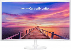 Monitor VA LED Samsung 31.5&amp;quot; LC32F391FWUXEN, Full HD (1920 x 1080), HDMI, DisplayPort, 4 ms, Ecran Curbat (Alb) foto