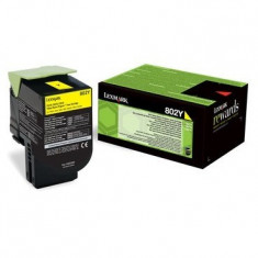 Toner Lexmark 802Y yellow | return | 1000 pgs | CX310dn / CX310n / CX410de / CX4 foto