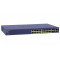 Switch Netgear FS728TP, cu management, cu PoE, 24x100Mbps-RJ45 (PoE) + 4x100/1000Mbps-RJ45 (sau 2xSFP)