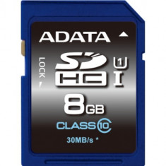 SECURE DIGITAL CARD SDHC 8GB (Class 10) ADATA &amp;#039;ASDH8GUICL10-R&amp;#039; foto