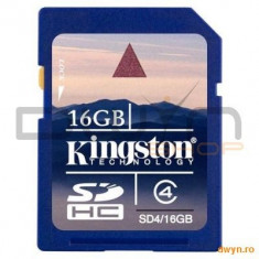 KINGSTON Memorie 16GB Secure Digital, SDHC, Clasa 4 foto