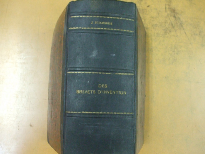 Bedarride Commentaire des lois sur les brevets d&#039;invention vol. 1-3 Paris 020